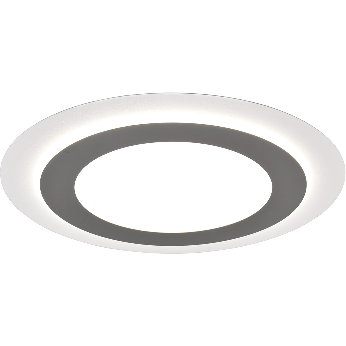 LED-Deckenleuchte - Deckenbeleuchtung - Trion Groan - 42W - Verstellbare Farbe - Fernbedienung - Dimmbar - Rund - Matt-Nickel - Metall