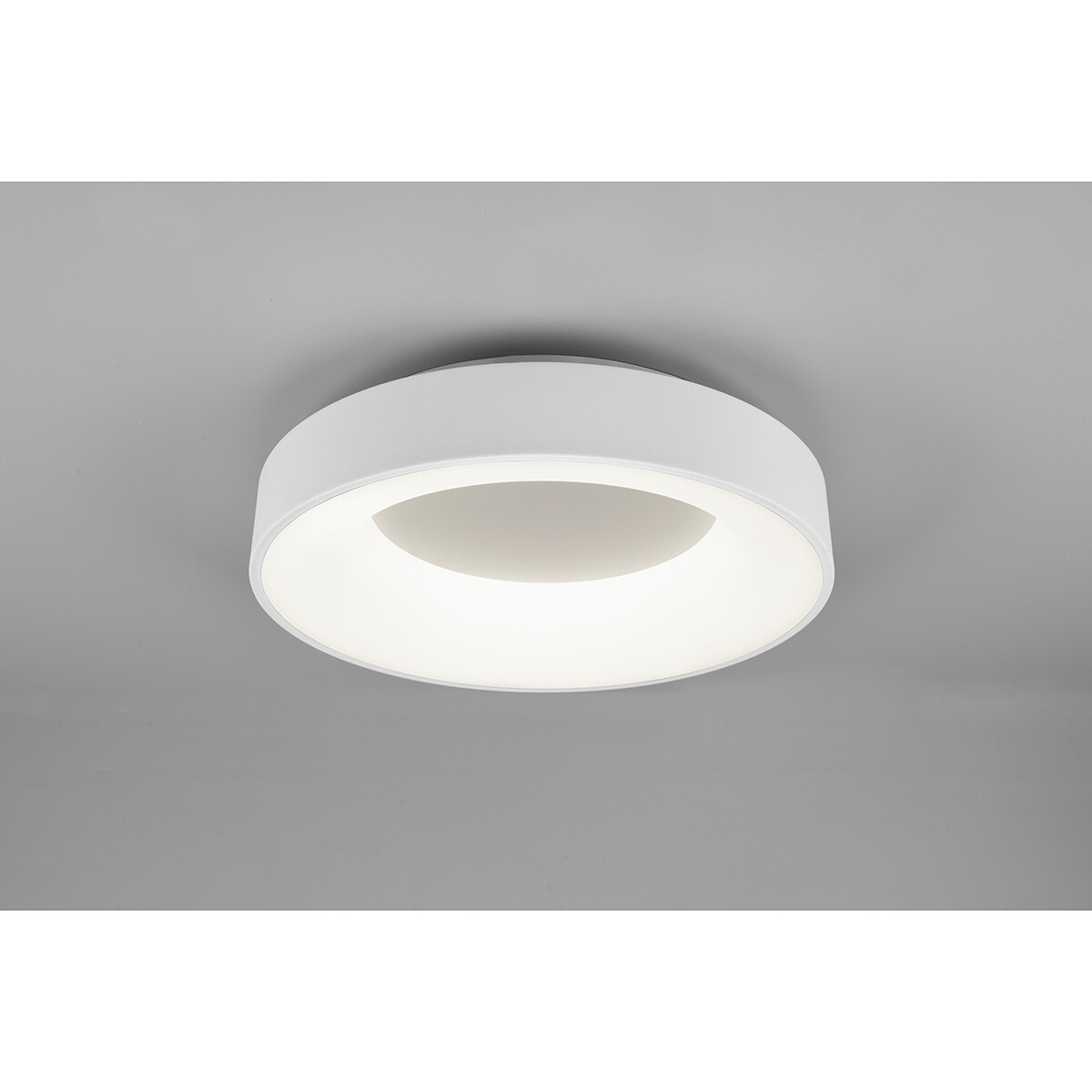 LED Deckenlampe - Deckenbeleuchtung - Trion Gurano - 27W - Neutralweiß 4000K - Dimmbar - Rund - Matt Weiß - Aluminium