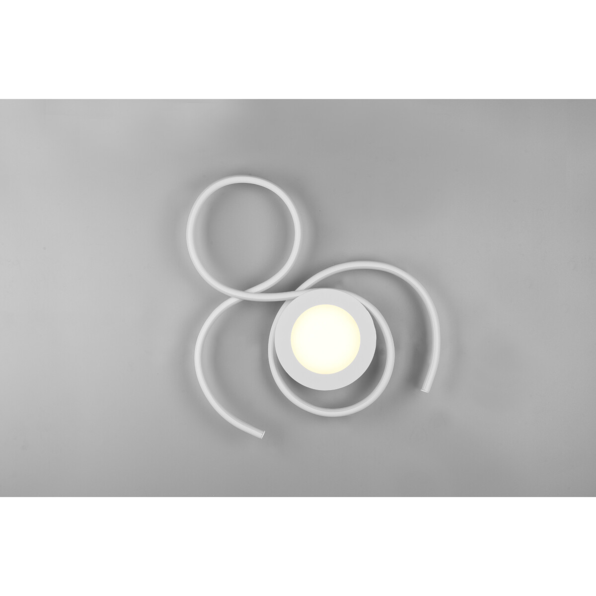 LED Deckenlampe - Deckenbeleuchtung - Trion Jivino - 36W - Anpassbare Lichtfarbe - Dimmbar - Rund - Mattweiß - Aluminium