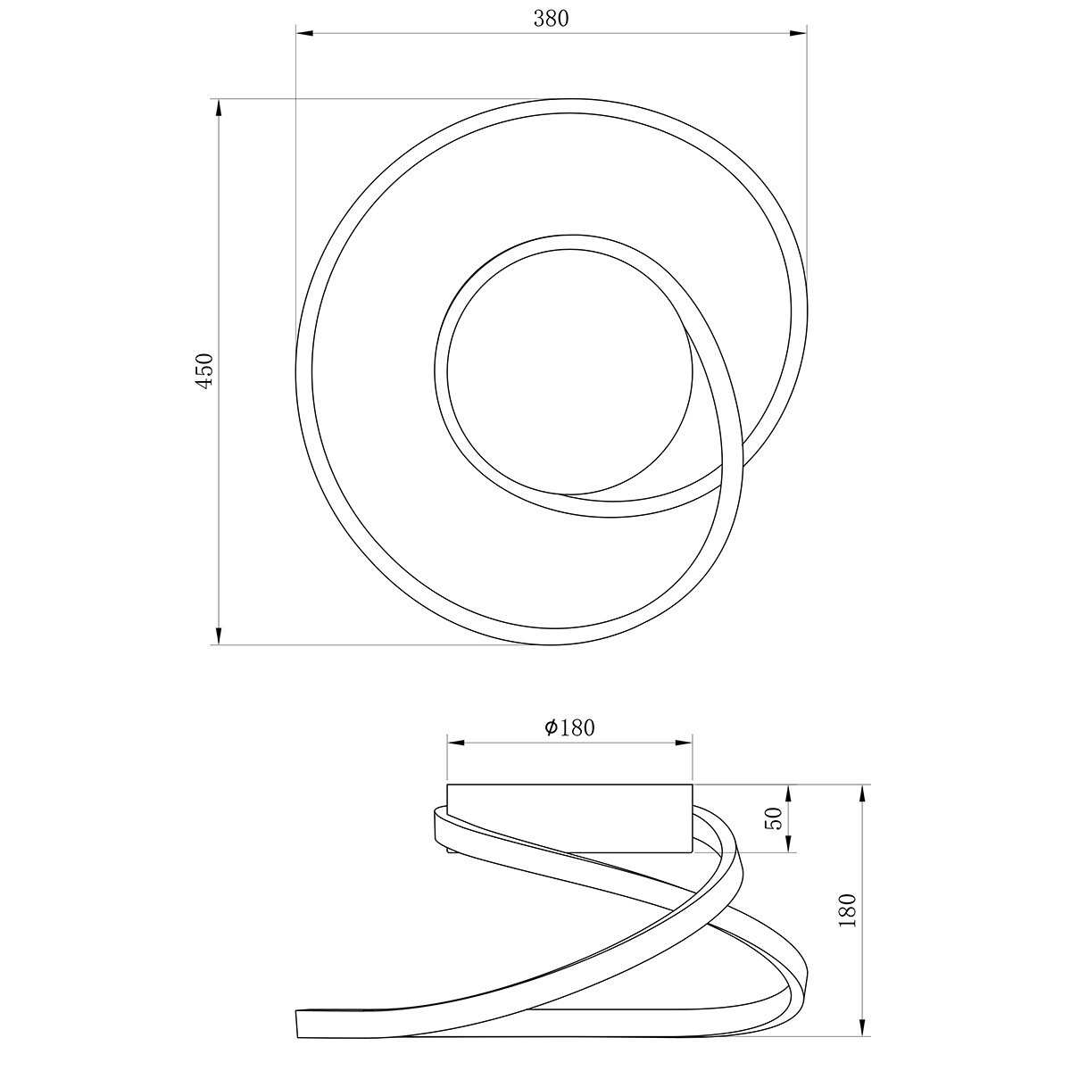 LED Deckenleuchte - Deckenbeleuchtung - Trion Nubi - 19W - Warmweiß 3000K- RGBW - Rund - Matt Grau - Aluminium