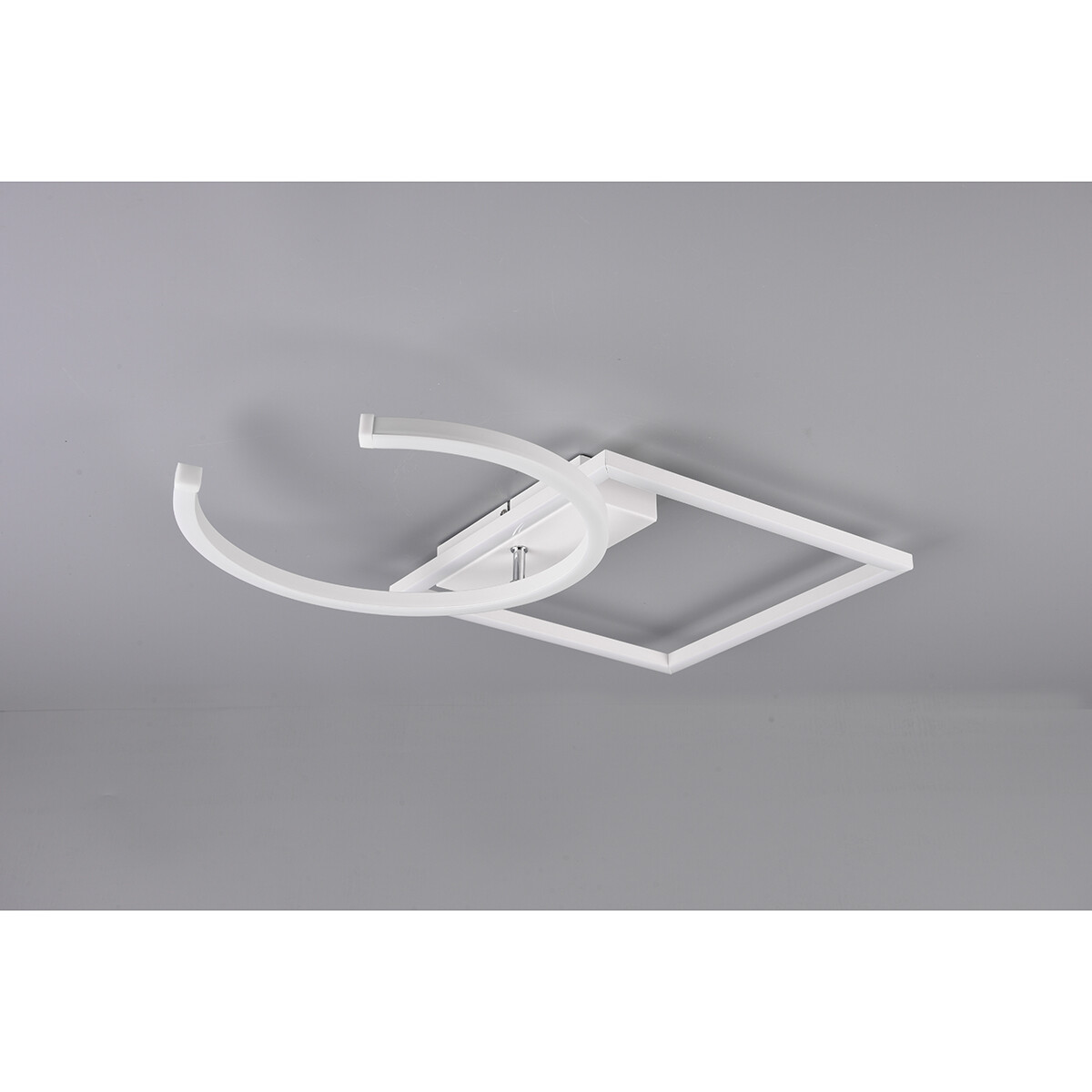 LED Deckenlampe - Deckenbeleuchtung - Trion Pivacci - 23.5W - Neutralweiß 4000K - Dimmbar - Quadrat - Matt Weiß - Aluminium