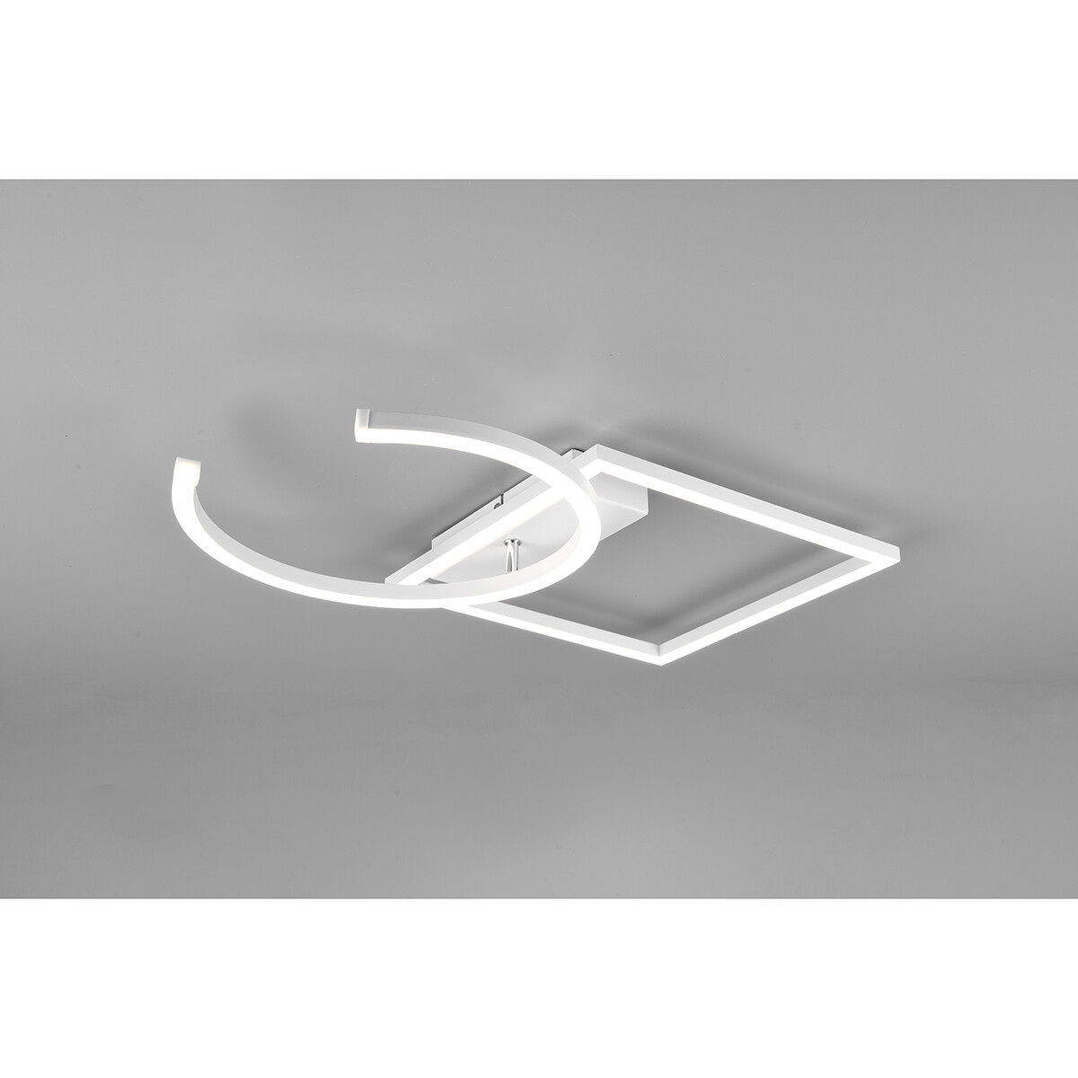 LED Deckenlampe - Deckenbeleuchtung - Trion Pivacci - 23.5W - Neutralweiß 4000K - Dimmbar - Quadrat - Matt Weiß - Aluminium