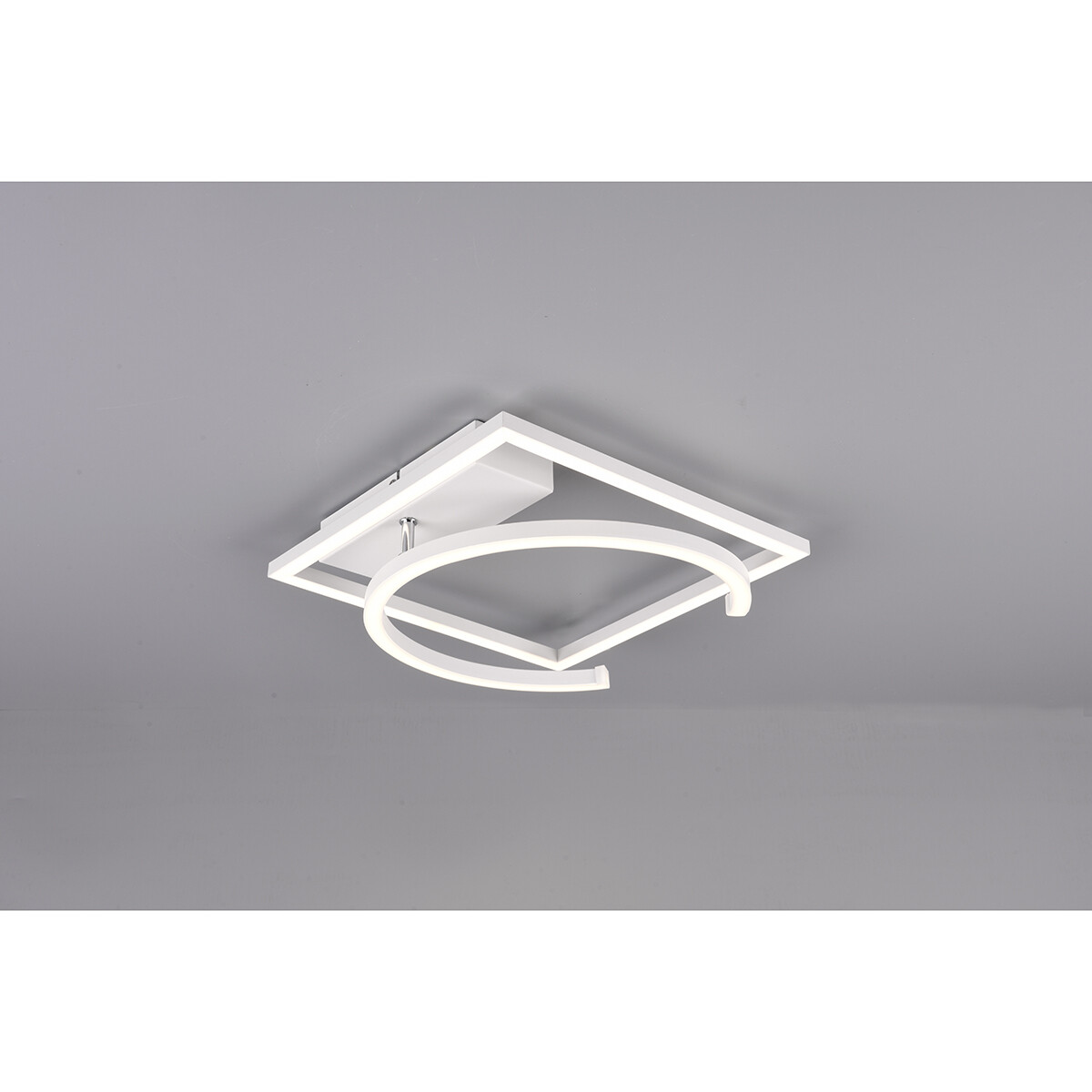 LED Deckenlampe - Deckenbeleuchtung - Trion Pivacci - 23.5W - Neutralweiß 4000K - Dimmbar - Quadrat - Matt Weiß - Aluminium