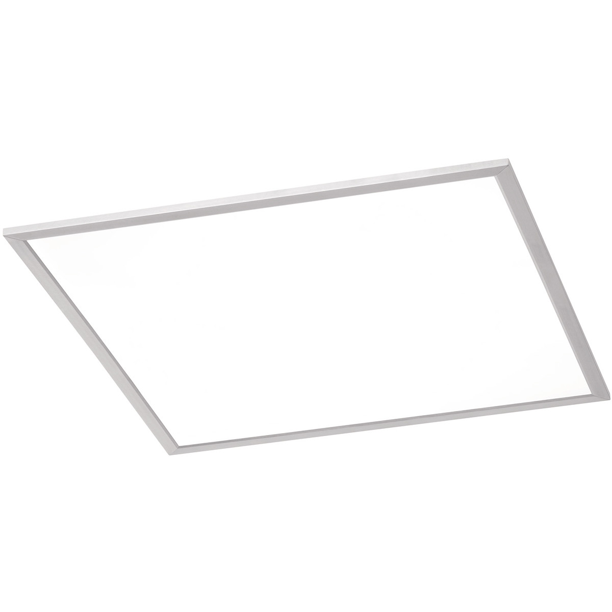 LED Deckenleuchte - Deckenbeleuchtung - Trion Povino - 30W - Warmweiß 3000K - Dimmbar - Quadratisch - Mattes Nickel - Aluminium