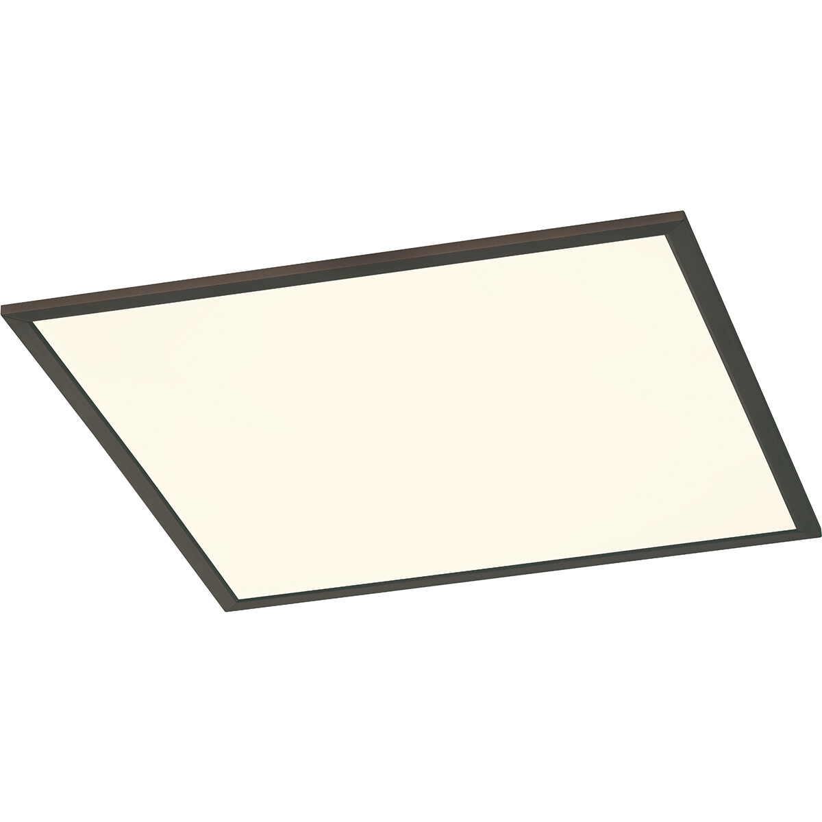 LED Deckenlampe - Deckenbeleuchtung - Trion Povino - 31W - Warmweiß 3000K - Dimmbar - Quadrat - Mattschwarz - Aluminium