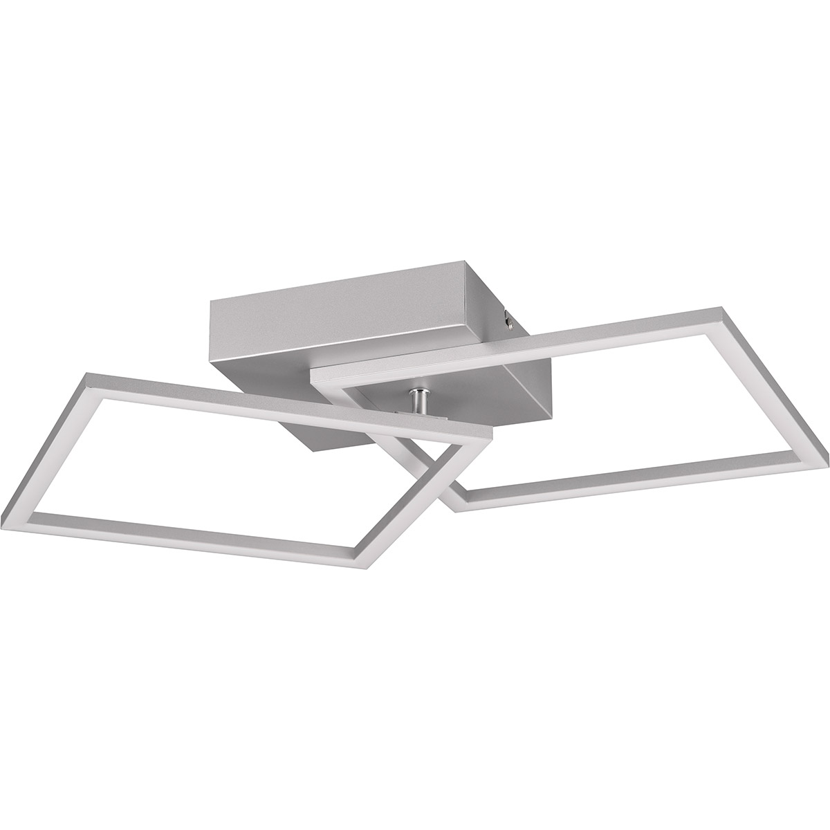 LED-Deckenleuchte - Deckenbeleuchtung - Trion Square - 20W - Warmweiß 3000K - Quadratisch - Titan - Metall