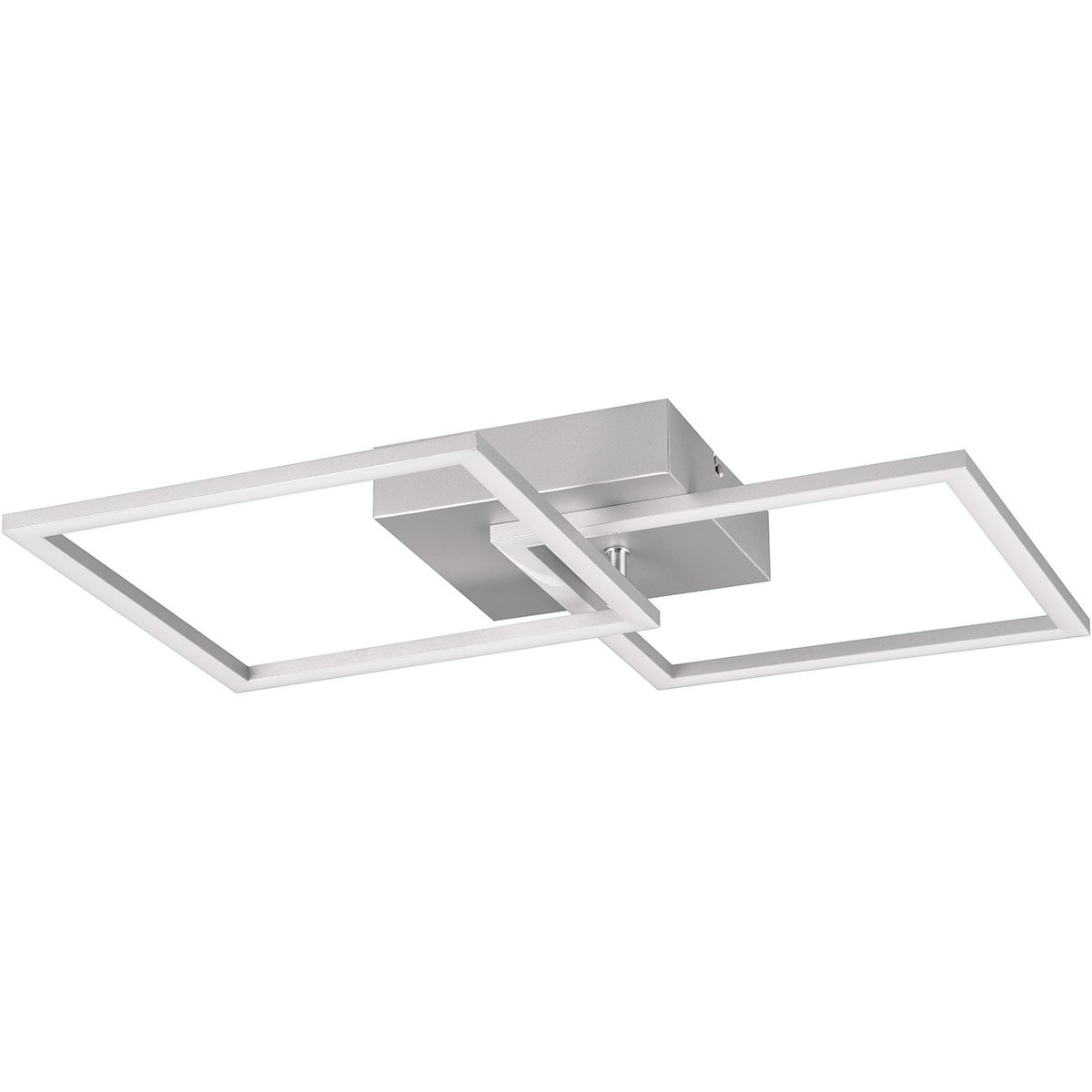 LED-Deckenleuchte - Deckenbeleuchtung - Trion Square - 20W - Warmweiß 3000K - Quadratisch - Titan - Metall