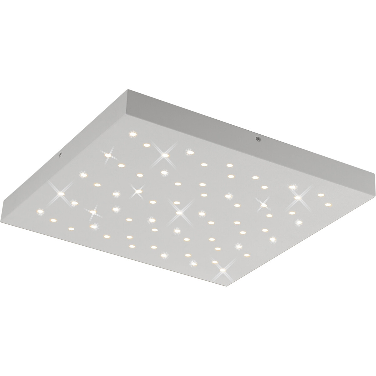 LED Deckenleuchte - Deckenbeleuchtung - Trion Tarza - 22W - Anpassbare Lichtfarbe - Quadratisch - Mattweiß - Aluminium