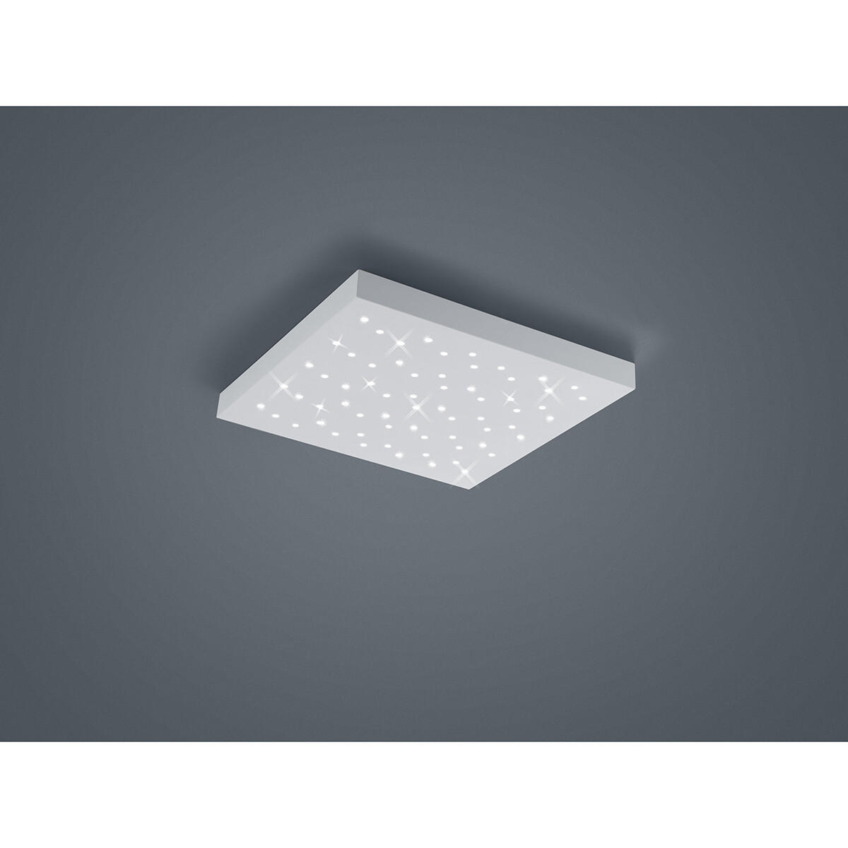 LED Deckenleuchte - Deckenbeleuchtung - Trion Tarza - 22W - Anpassbare Lichtfarbe - Quadratisch - Mattweiß - Aluminium