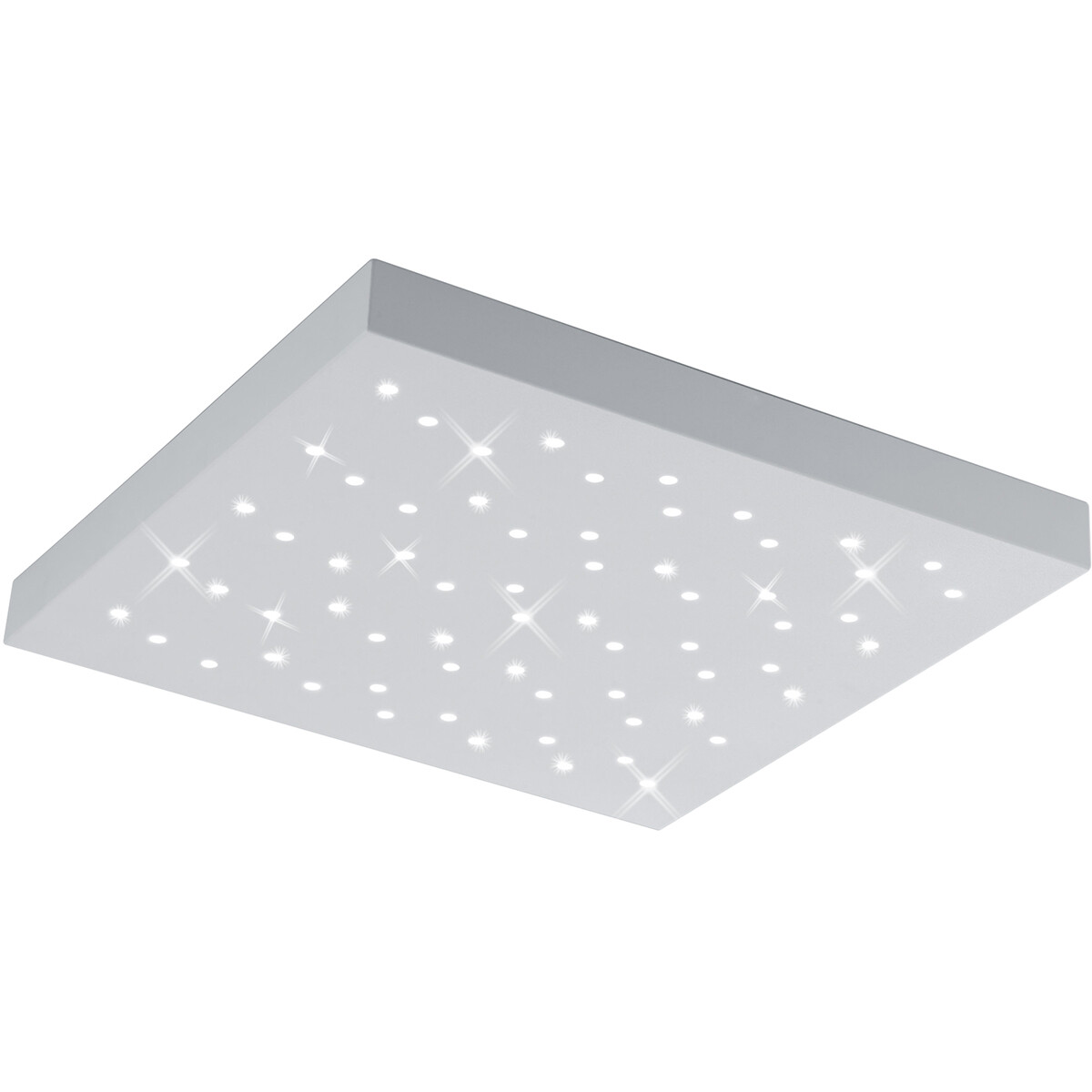 LED Deckenleuchte - Deckenbeleuchtung - Trion Tarza - 22W - Anpassbare Lichtfarbe - Quadratisch - Mattweiß - Aluminium