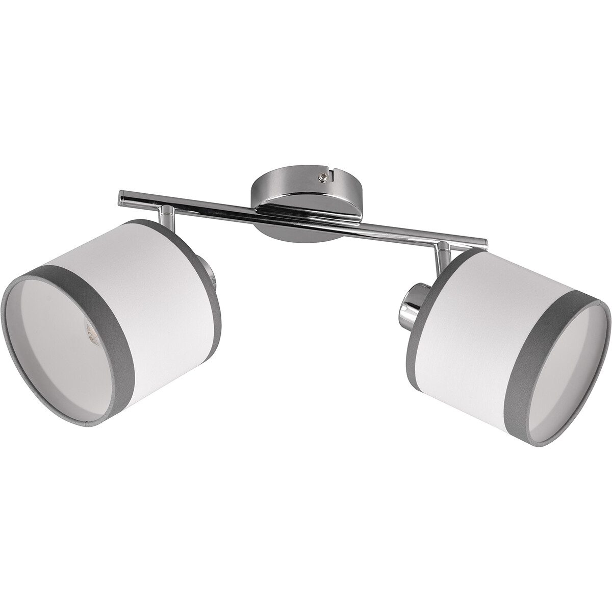 LED-Deckenlampe - Deckenbeleuchtung - Trion Vamos - E14 Fassung - 2-Lichter - Rund - Chrom - Metall - Max 10W