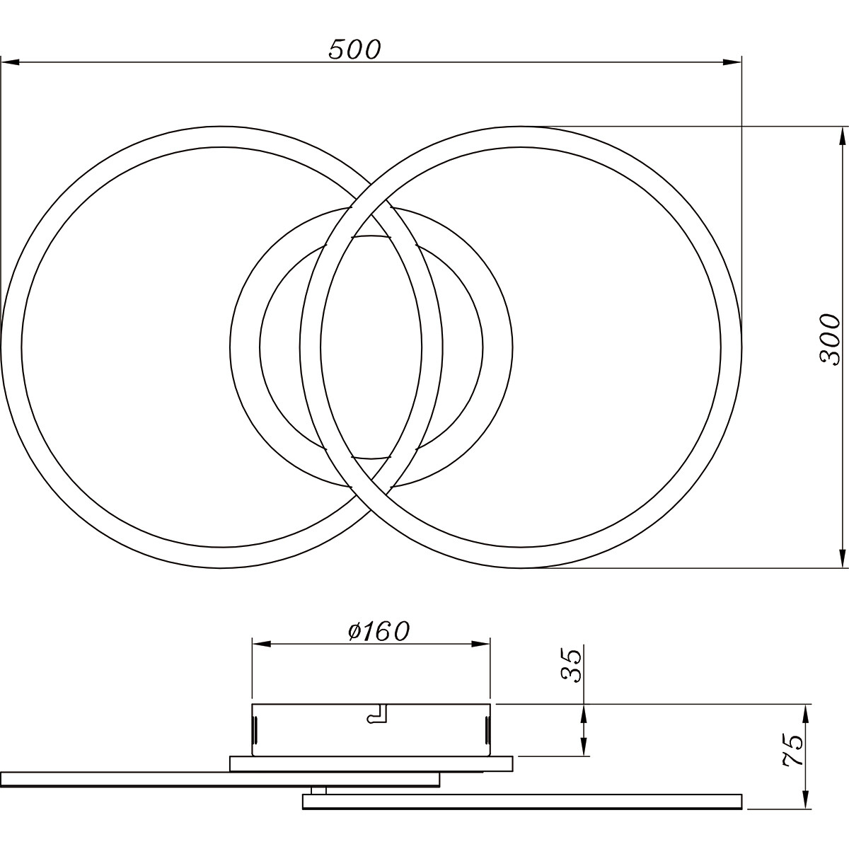 LED Deckenlampe - Deckenbeleuchtung - Trion Venda - 25W - Neutralweiß 4000K - Dimmbar - Rund - Matt Chrom - Aluminium