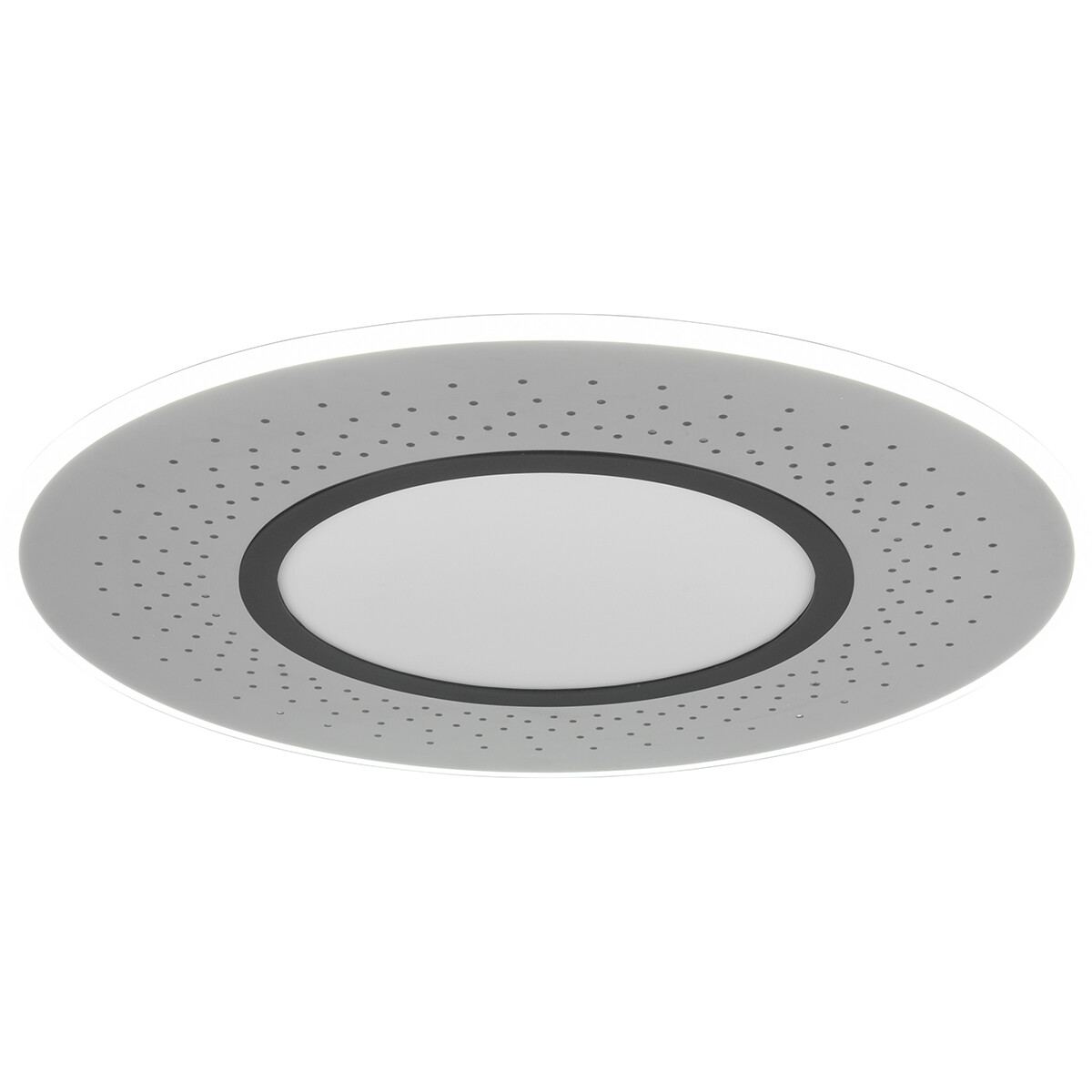 LED Deckenlampe - Deckenbeleuchtung - Trion Virsa - 70W - Anpassbare Lichtfarbe - Dimmbar - Fernbedienung - Rund - Matt Nickel - Aluminium