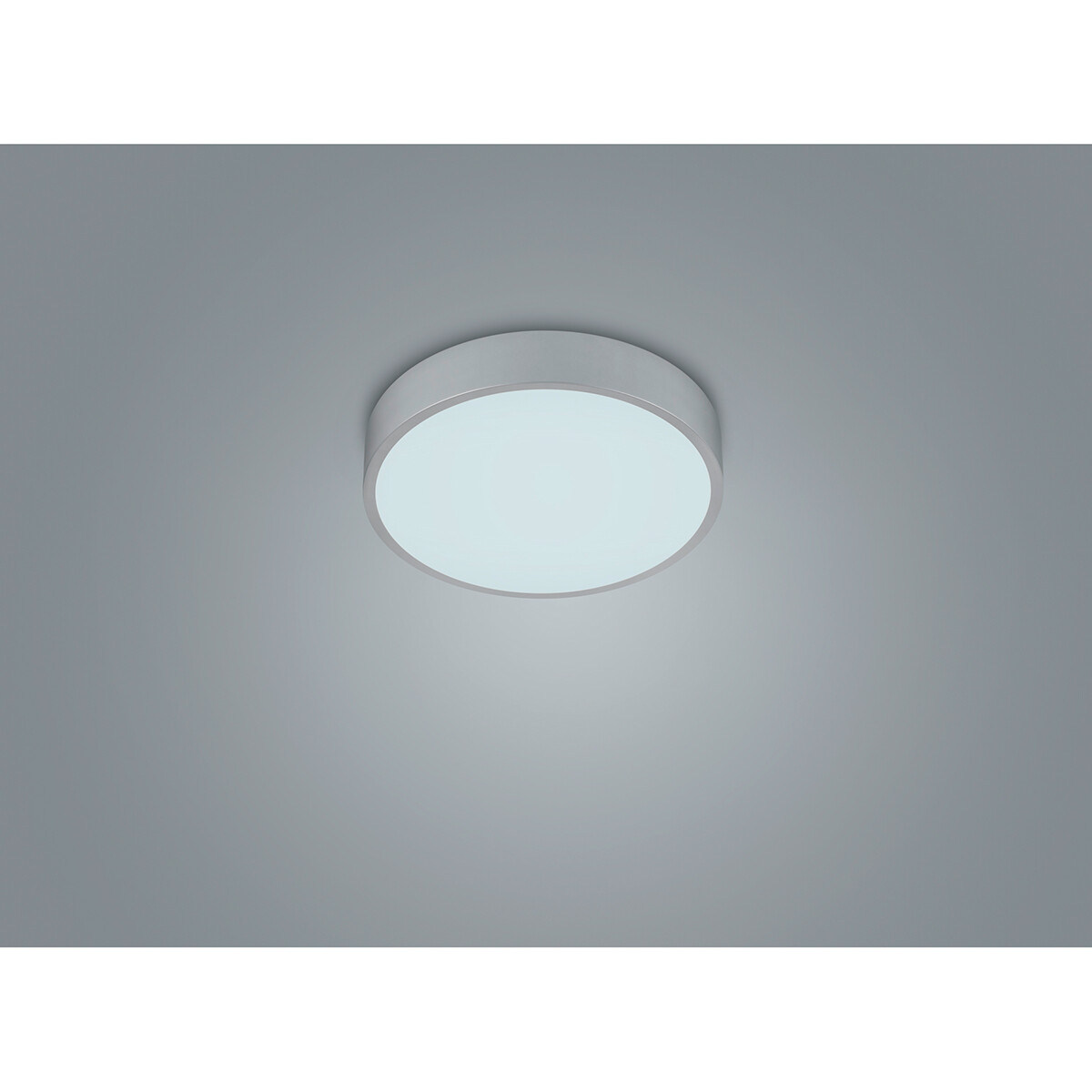 LED Deckenlampe - Deckenbeleuchtung - Trion Wilson - 28W - Anpassbare Lichtfarbe - Dimmbar - Rund - Matt Titan - Aluminium