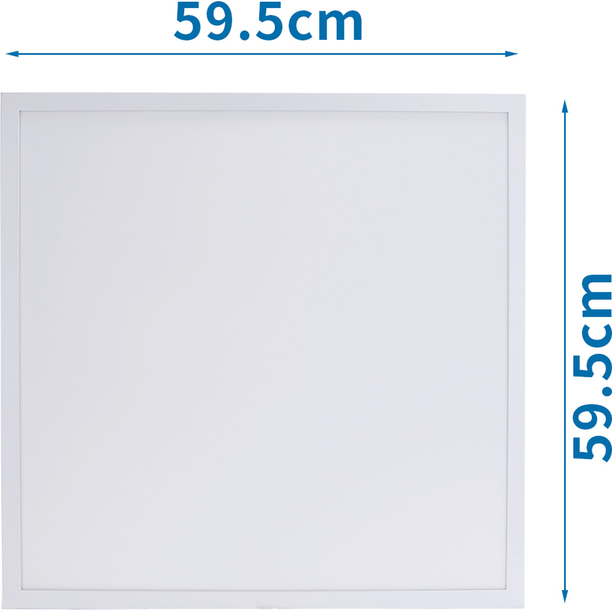 LED Panel - Aigi Budge - 60x60 - Kaltweiß 6500K - 40W - Einbau - Quadrat - Mattweiß - Flimmerfreies