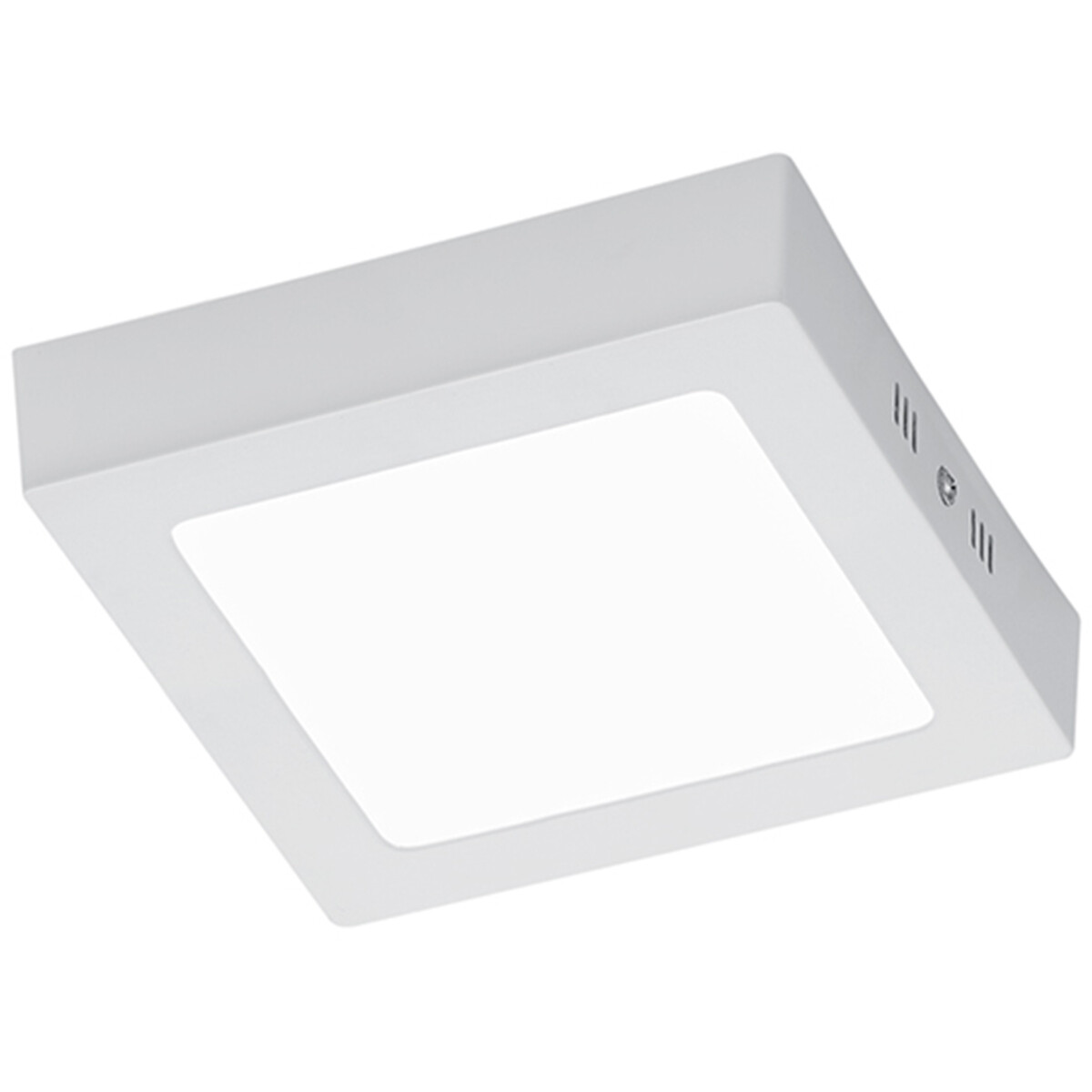 LED Deckenleuchte - Deckenbeleuchtung - Trion Zonin - 12W - Warmweiß 3000K - Quadratisch - Mattweiß - Aluminium