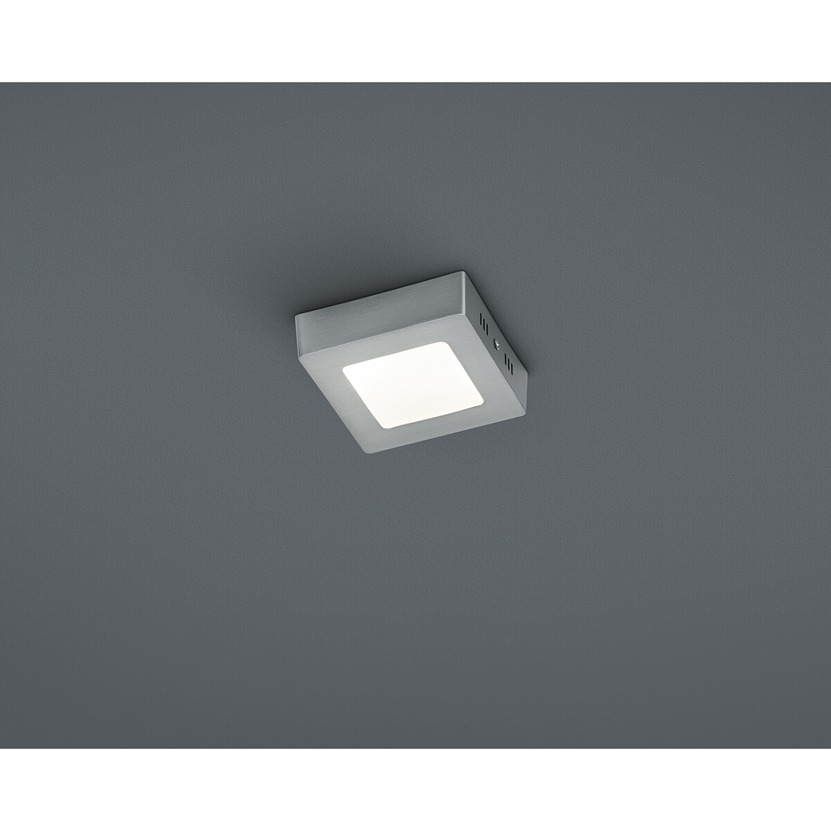 LED Deckenleuchte - Deckenbeleuchtung - Trion Zonin - 5W - Warmweiß 3000K - Quadratisch - Mattes Nickel - Aluminium