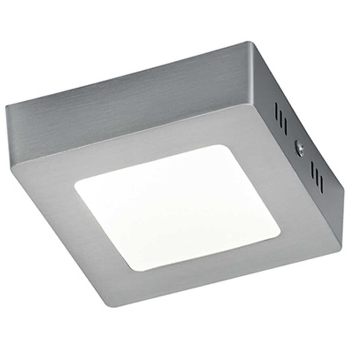 LED Deckenleuchte - Deckenbeleuchtung - Trion Zonin - 5W - Warmweiß 3000K - Quadratisch - Mattes Nickel - Aluminium