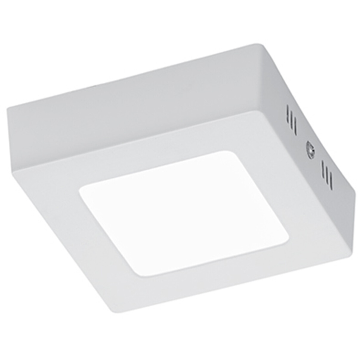 LED Deckenleuchte - Deckenbeleuchtung - Trion Zonin - 5W - Warmweiß 3000K - Quadratisch - Mattweiß - Aluminium