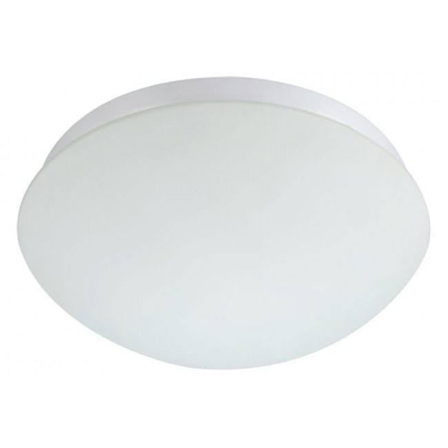 LED Deckenleuchte mit Bewegungsmelder - Aufbau Oval - 360° - E27 - Mattweiß Kunststoff