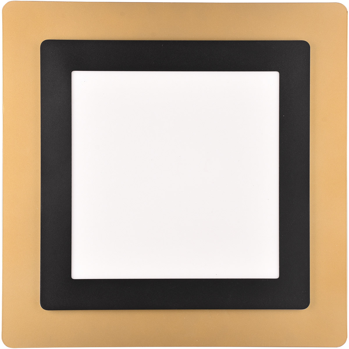 LED-Deckenleuchte - Trion Groan - 46W - Verstellbare Farbe - Dimmbar - Quadratisch - Schwarz Gold - Metall