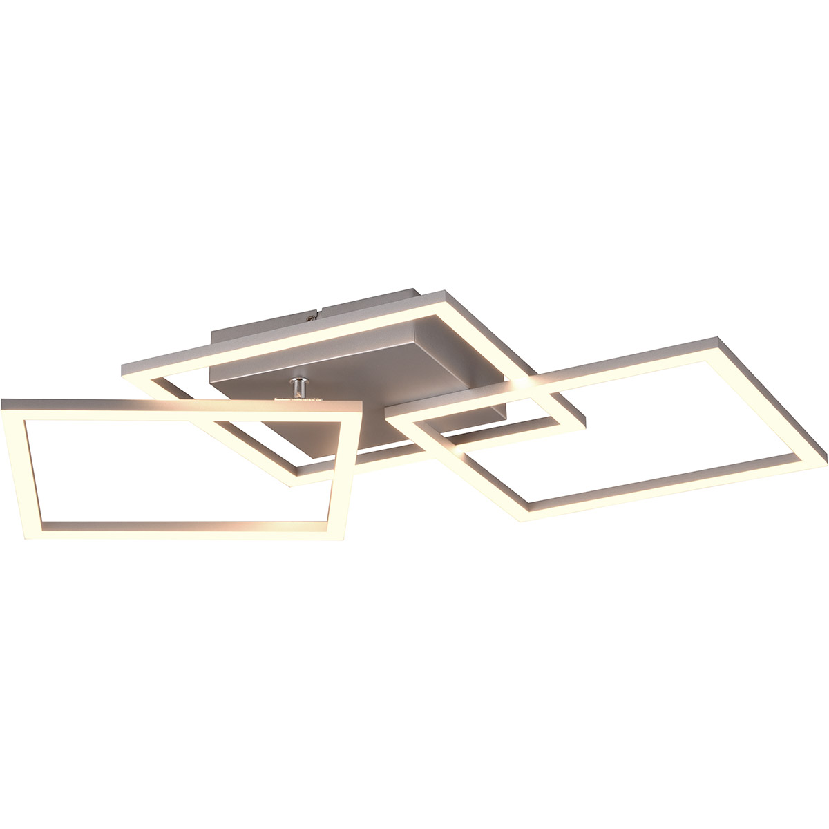 LED-Deckenleuchte - Trion Square - 31W - Warmweiß 3000K - Quadratisch - Titan- Metall