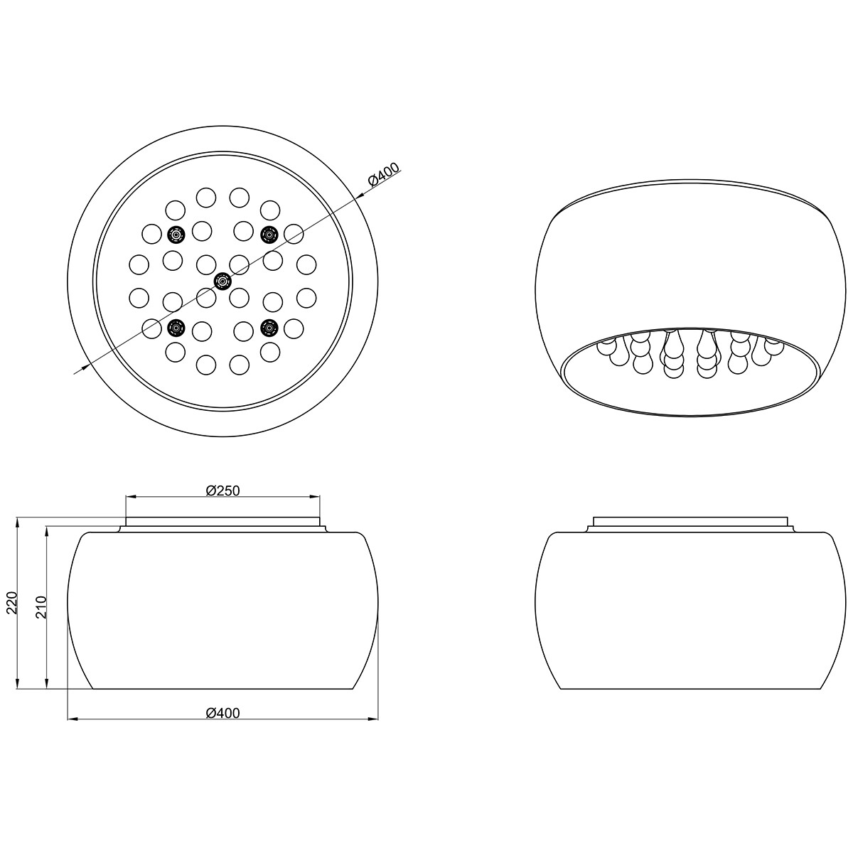 LED Deckenleuchte - Trion Viparo - G9 Sockel - Rund - Matt Chrom - Glas