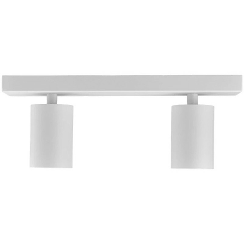 LED Deckenstrahler - Brinton Betin - GU10 Fassung - 2-Lichter - Rund - Mattweiß - Schwenkbar - Aluminium - Philips - CorePro 827 36D - 9.2W - Warmweiß 2700K