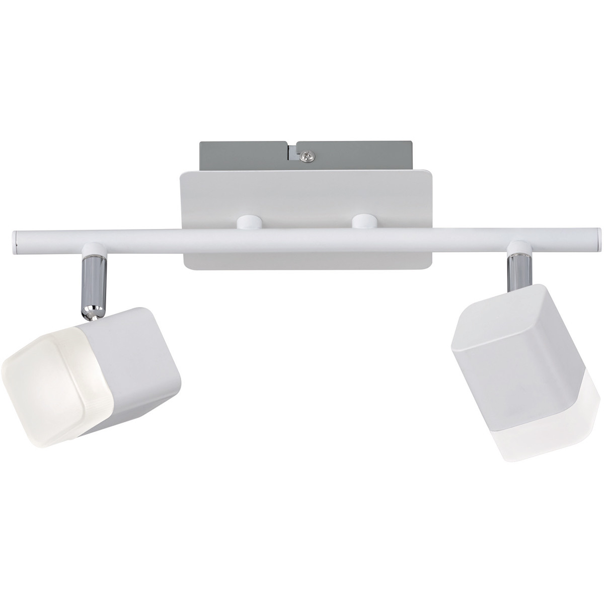 LED Deckenstrahler - Trion Ribon - 8W - Warmweiß 3000K - 2-flammig - Reckechtig - Matt Weiß - Aluminium