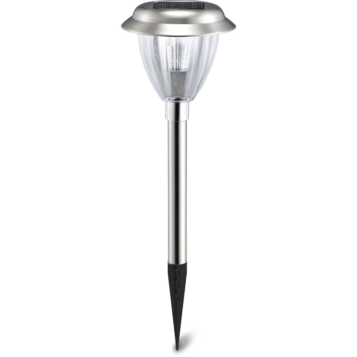 LED Erdspießlampe mit Solar - Aigi Danin - 0.08W - Tageslicht 6500K - Silber - Kunststoff