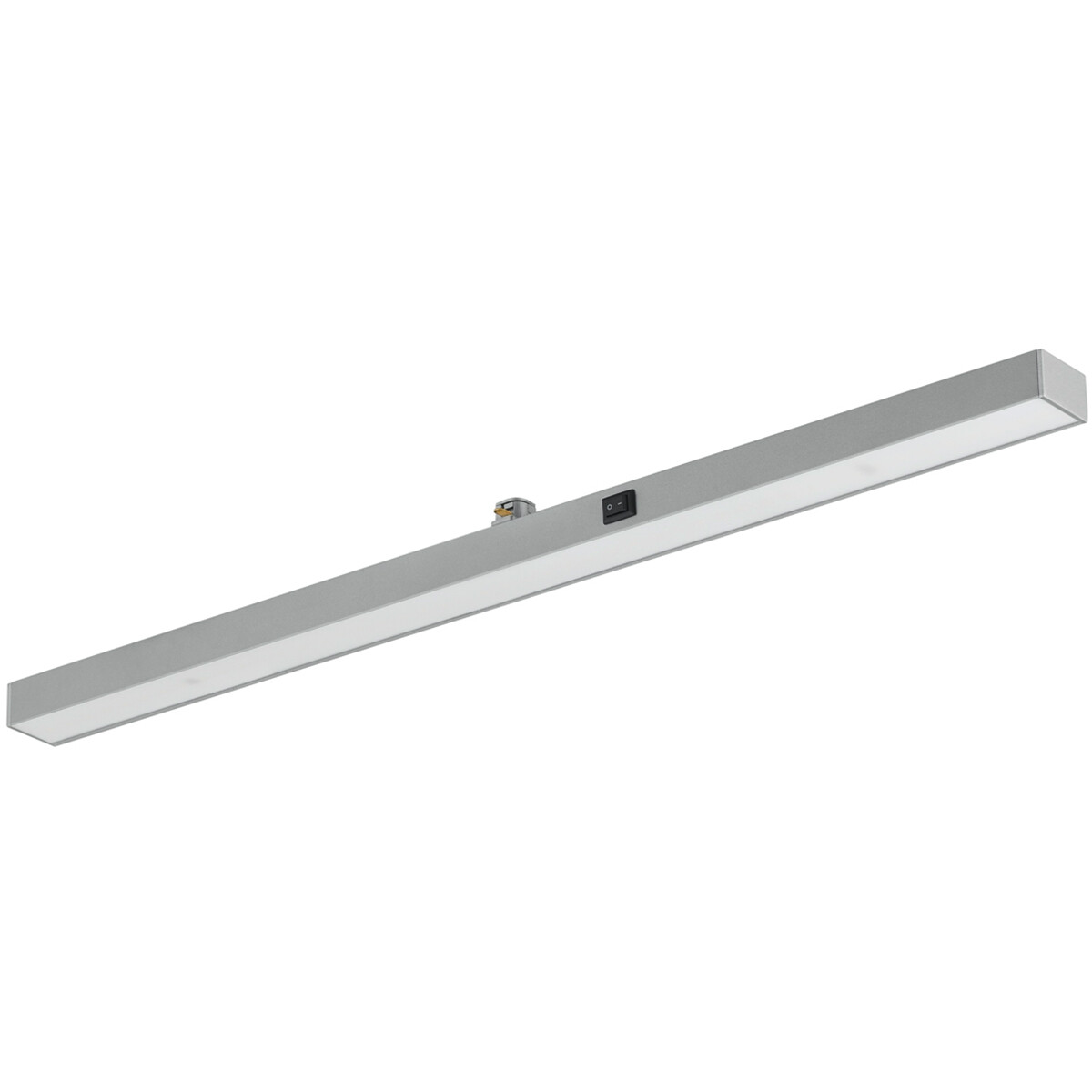 LED Schienensystem - Balken - Trion Dual Pany - 2-Phasen - 6W - Warmweiß 3000K - Dimmbar - Matt Titan - Kunststoff