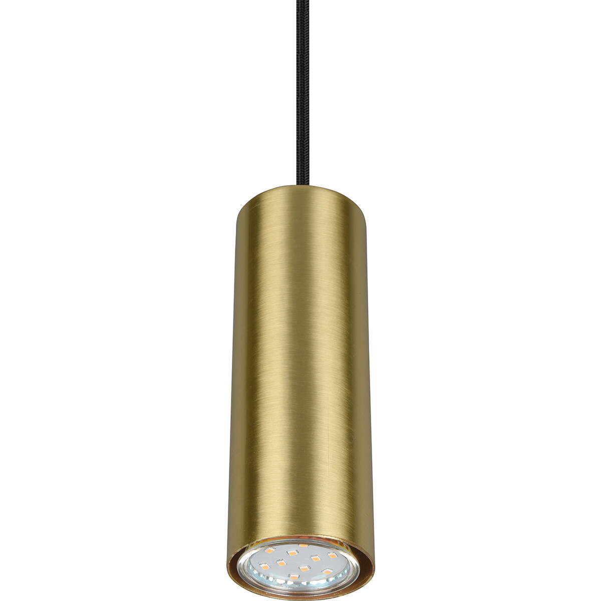 LED Schienensystem - Hängelampe - Trion Dual Monla - 2-Phasen - GU10 Fassung - Rund - Matt Gold - Aluminium