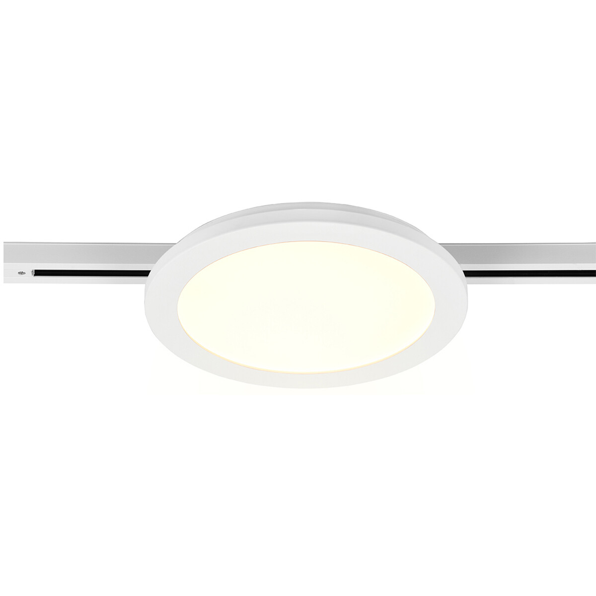 LED Schienenbeleuchtung - Deckenleuchte - Trion Dual Camy - 2-Phasen - 13W - Warmweiß 3000K - Dimmbar - Rund - Mattweiß - Kunststoff