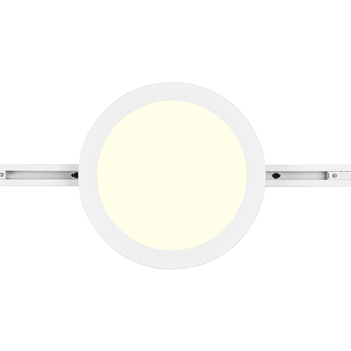 LED Schienenbeleuchtung - Deckenleuchte - Trion Dual Camy - 2-Phasen - 13W - Warmweiß 3000K - Dimmbar - Rund - Mattweiß - Kunststoff