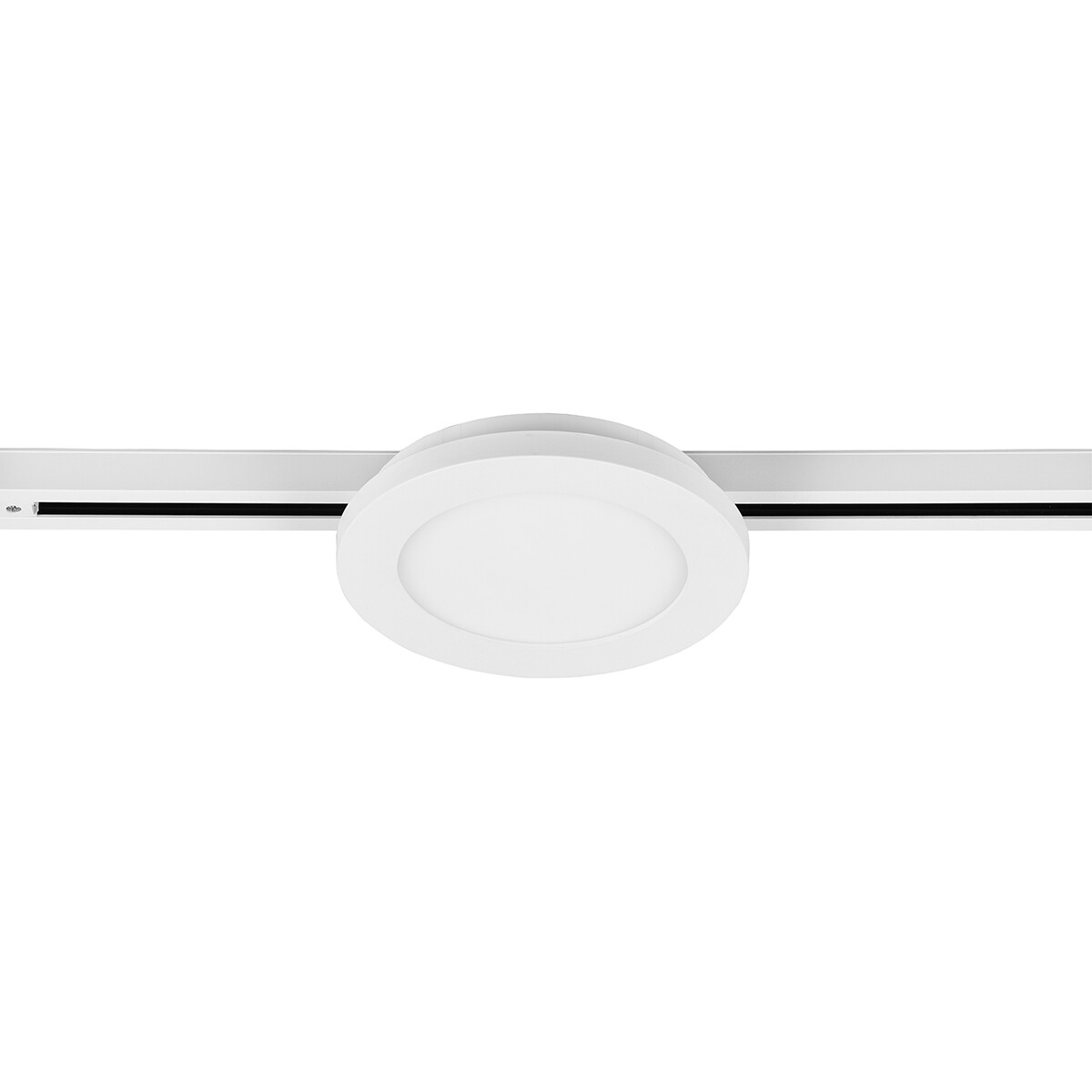 LED Schienenbeleuchtung - Deckenleuchte - Trion Dual Camy - 2-Phasen - 9W - Warmweiß 3000K - Dimmbar - Rund - Mattweiß - Kunststoff