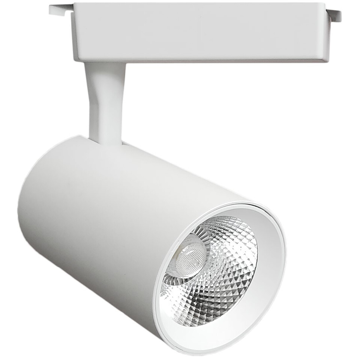 LED Schienenbeleuchtung - Track Spot - Facto Pirma - 30W High Lumen - 1 Phase - Neutralweiß 4000K - Matt Weiß - Aluminium