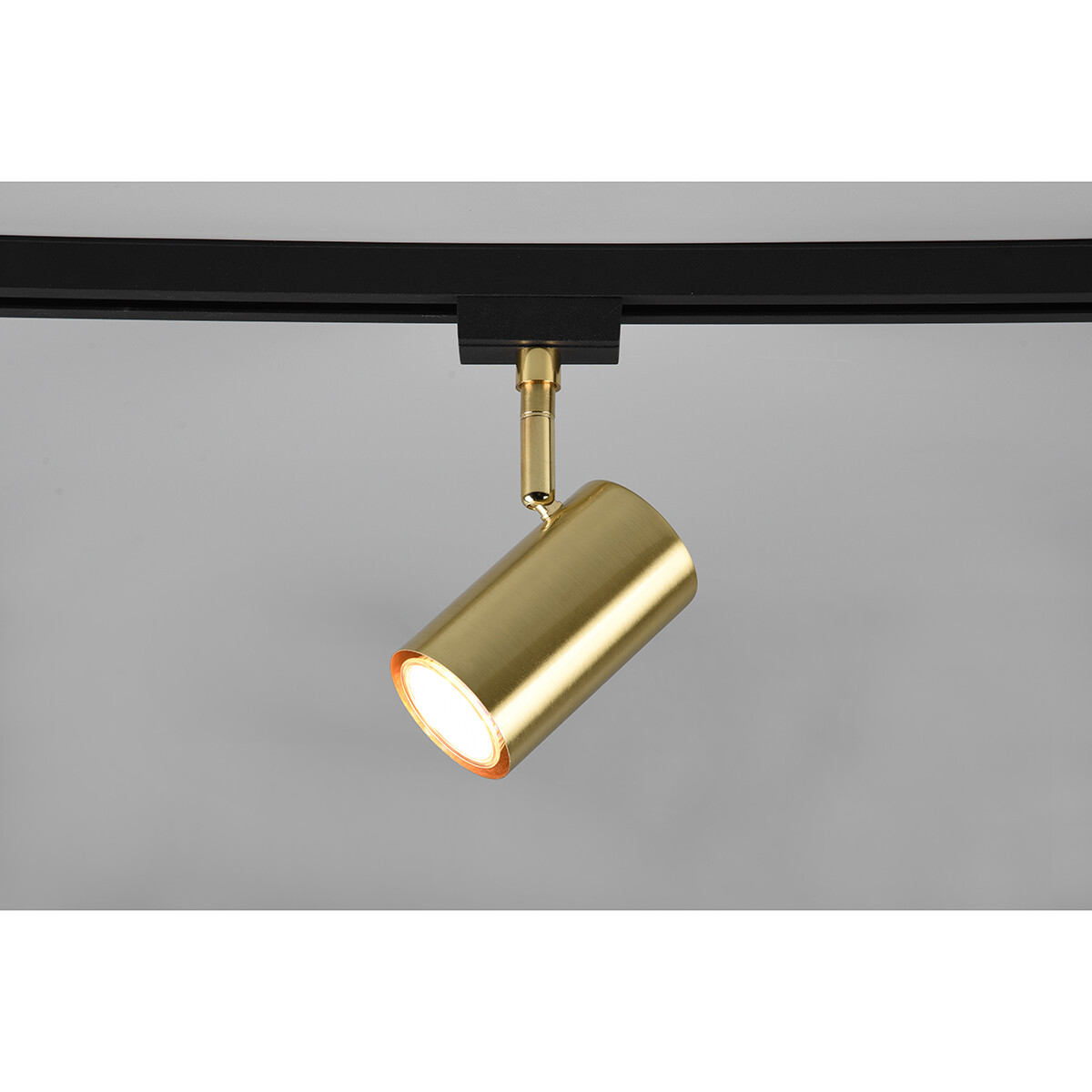 LED Schienenbeleuchtung - Track Spot - Trion Dual Monla - 2 Phasen - GU10 Fassung - Rund - Matt Gold - Aluminium