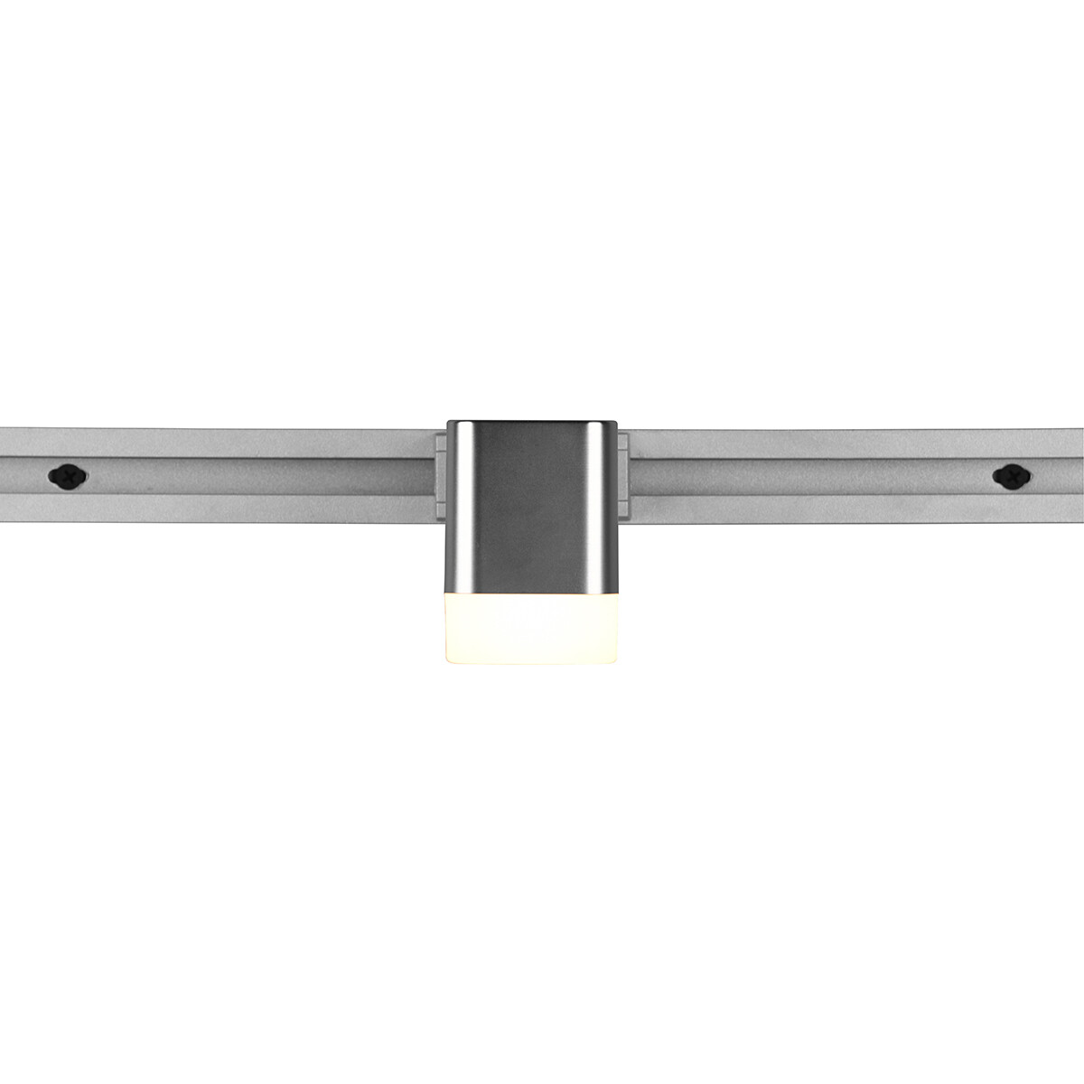 LED Schienenbeleuchtung - Track Spot - Trion Dual Ribon - 2 Phasen - 3.5W - Warmweiß 3000K - Dimmbar - Rechteck - Matt Nickel - Aluminium