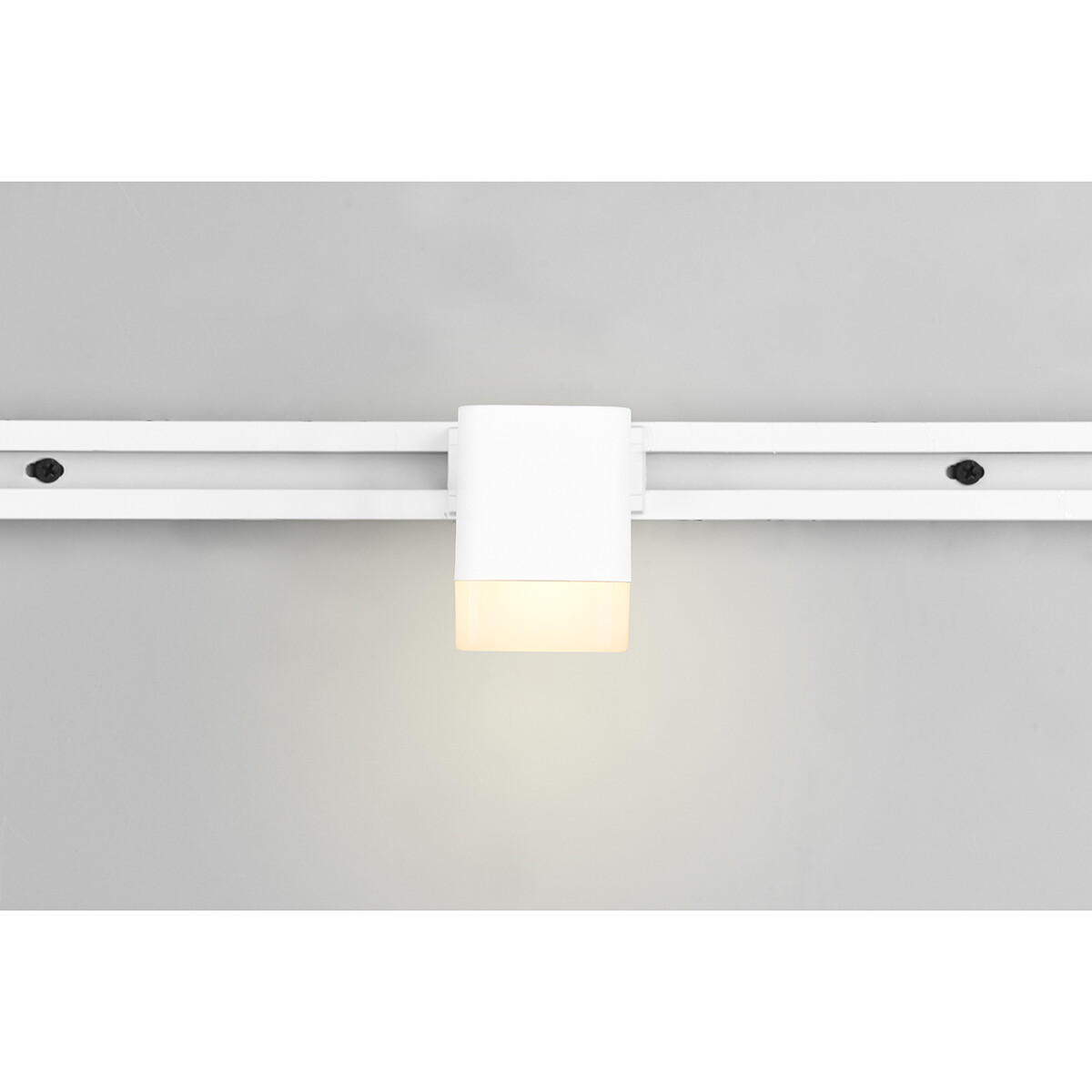 LED Schienenbeleuchtung - Track Spot - Trion Dual Ribon - 2 Phasen - 3.5W - Warmweiß 3000K - Dimmbar - Rechteck - Matt Weiß - Aluminium