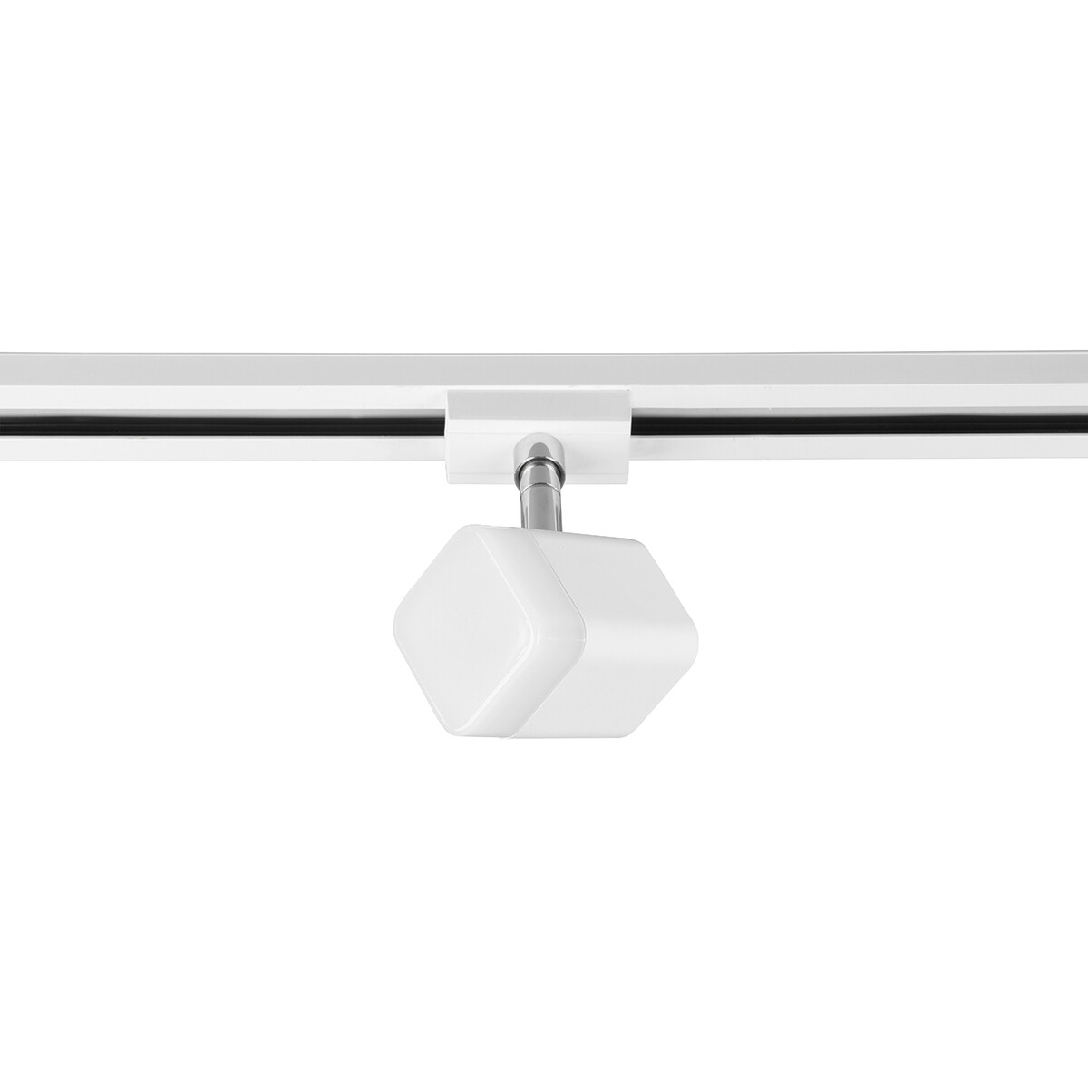 LED Schienenbeleuchtung - Track Spot - Trion Dual Ribon - 2 Phasen - 3.5W - Warmweiß 3000K - Dimmbar - Rechteck - Matt Weiß - Aluminium