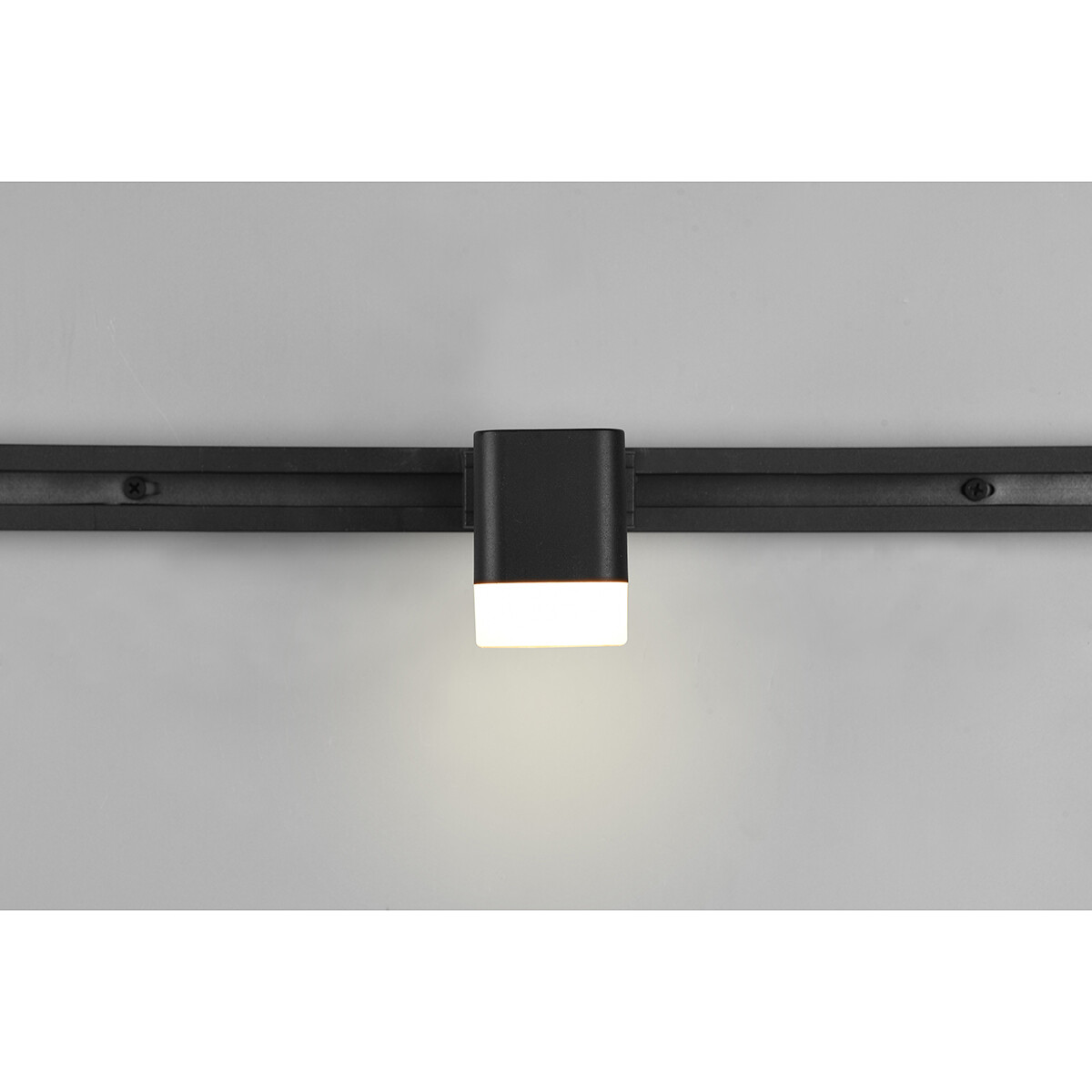 LED Schienenbeleuchtung - Track Spot - Trion Dual Ribon - 2 Phasen - 3.5W - Warmweiß 3000K - Dimmbar - Rechteck - Matt Schwarz - Aluminium