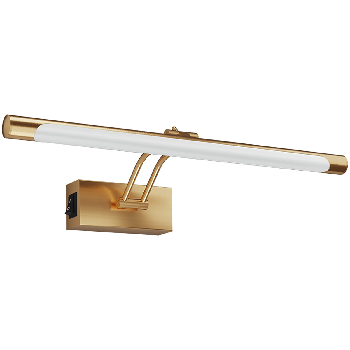 LED-Bildlampe - Spiegellampe - Brinton Sarin - 8W 700lm - Einstellbare Lichtfarbe CCT - Schwenkbar - Rund - Gold