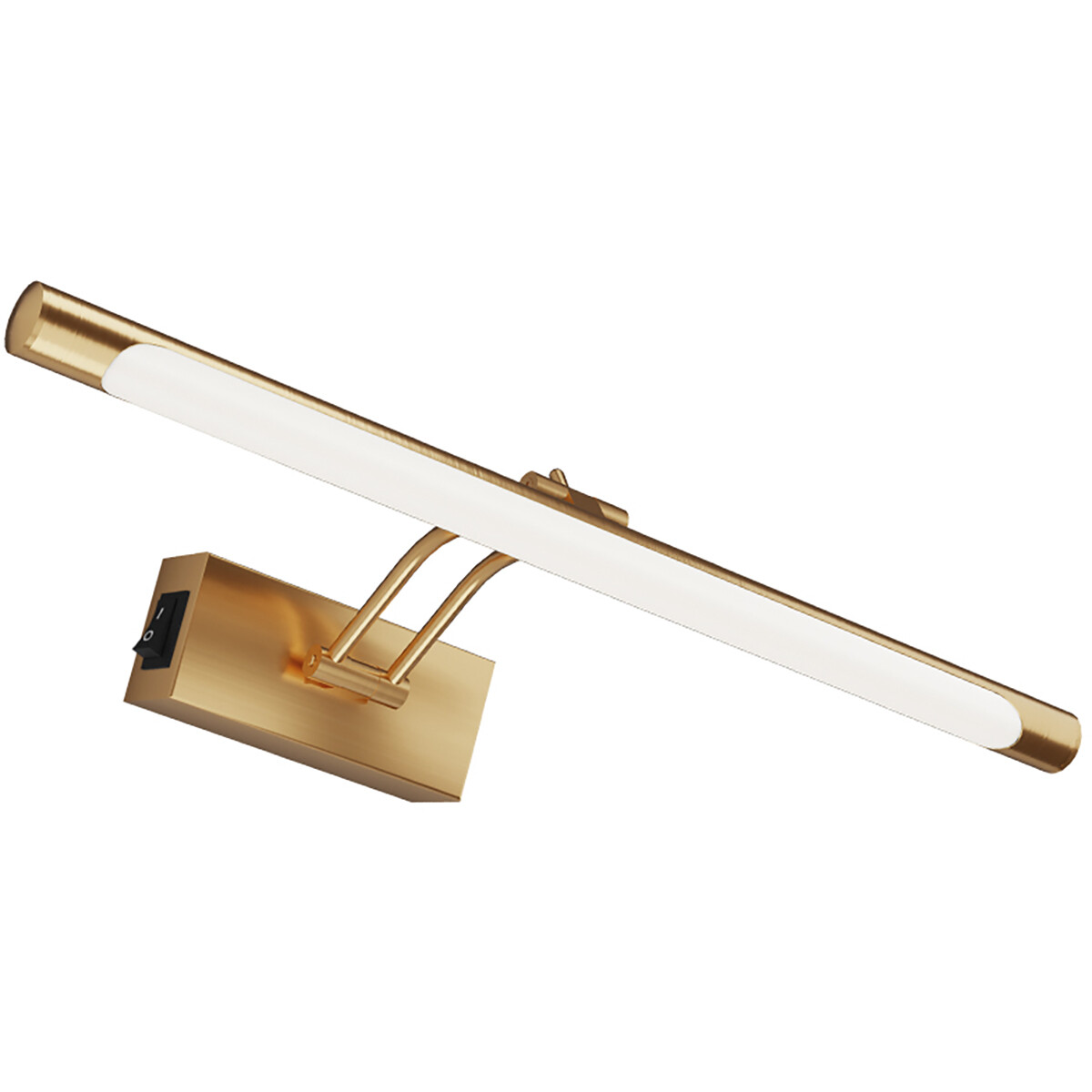 LED-Bildlampe - Spiegellampe - Brinton Sarin - 8W 700lm - Einstellbare Lichtfarbe CCT - Schwenkbar - Rund - Gold