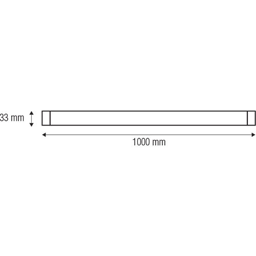 Stromschiene - Aigi - 1 Phasen - Aluminium Glänzend Schwarz - 1m