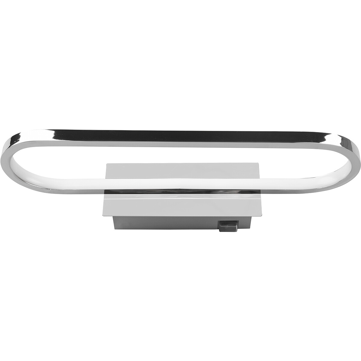 LED Spiegelbeleuchtung - Trion Giando - 17W - Warmweiß 3000K - Spritzwassergeschützt IP44 - Glanz Chrom - Aluminium