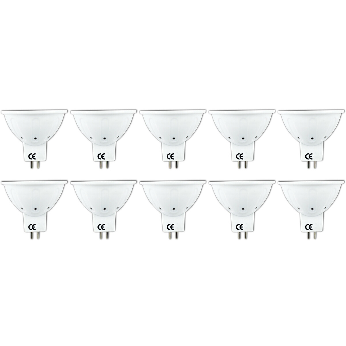 LED Spot 10er Pack - Aigi Firona - GU5.3 MR16 Sockel - 3W - Warmweiß 3000K - 12V