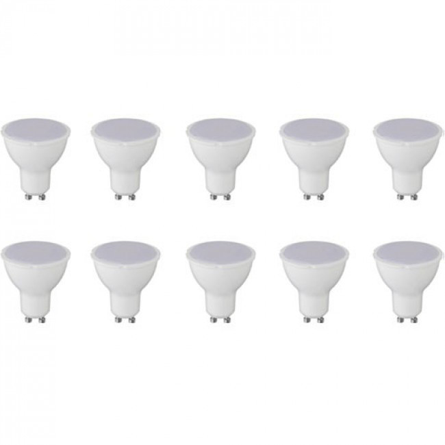 LED Spot 10er Pack - GU10 Sockel - 8W - Tageslicht 6400K