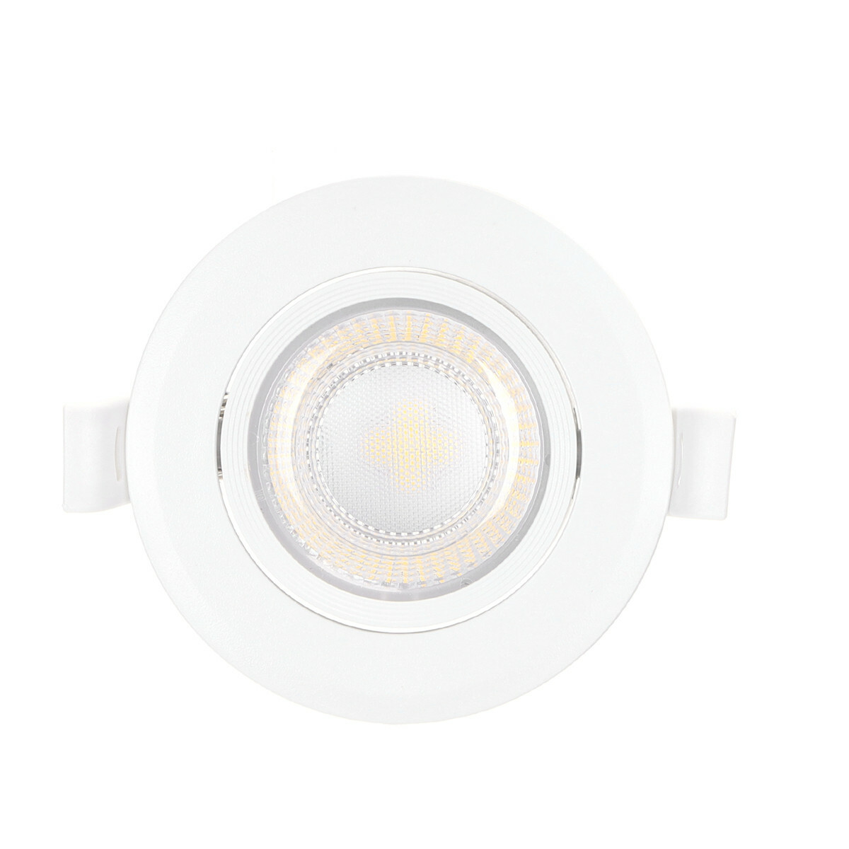 LED Spot - Einbauspot - Aigi Lola - 5W - Kaltweiß 6500K - Rund - Matt Weiß - Aluminium