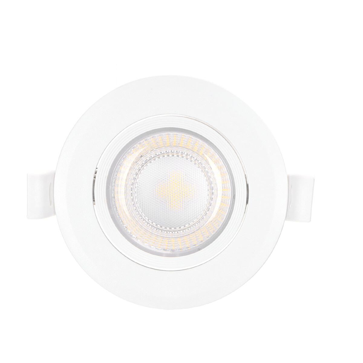 LED Spot - Einbauspot - Aigi Lola - 7W - Kaltweiß 6500K - Rund - Matt Weiß - Aluminium