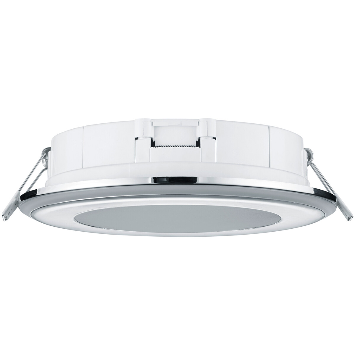 LED Spot - Einbauspot - Trion Auran - 10W - Warmweiß 3000K - Rund - Matt Chrom - Kunststoff